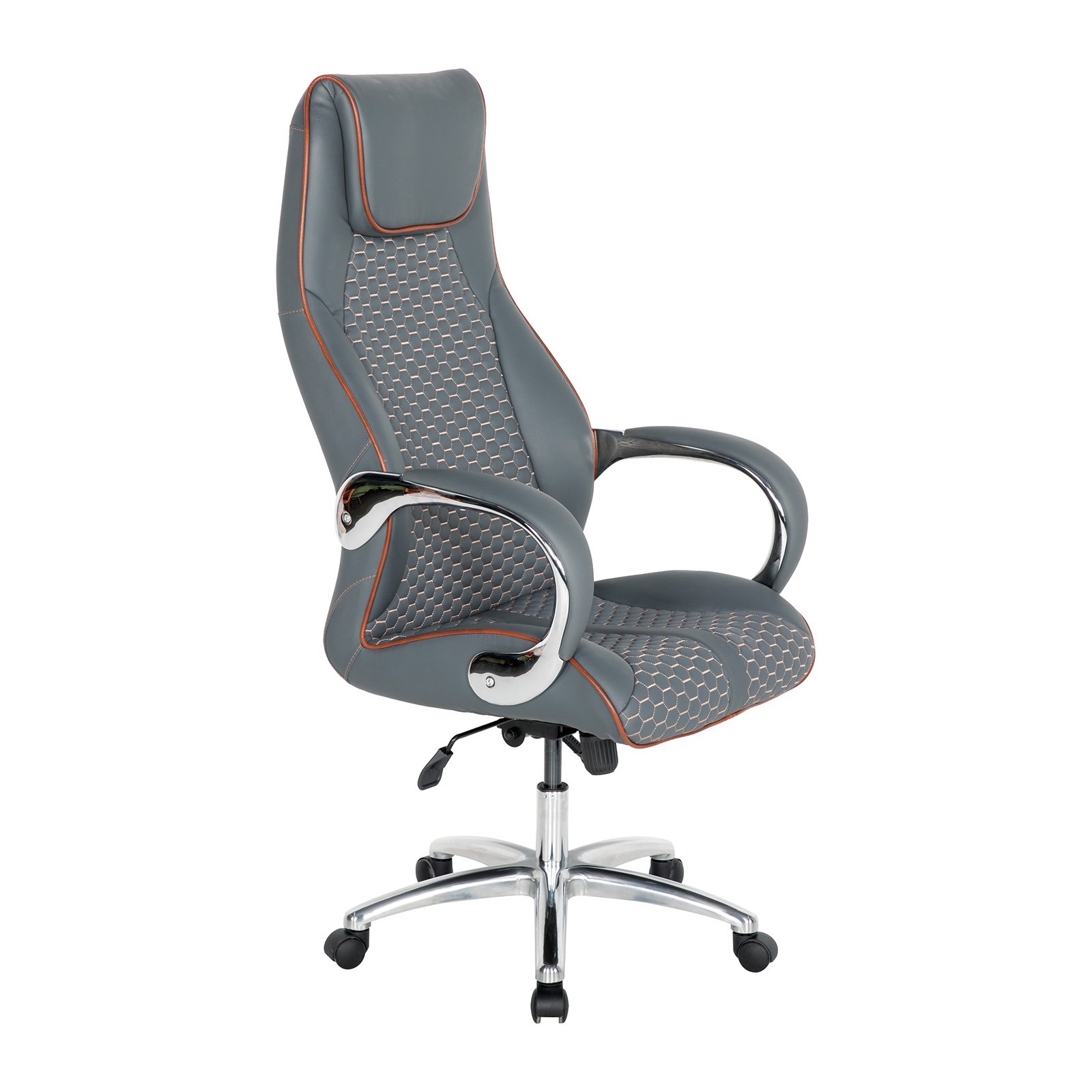 Ares Plus Alüminyum Kollu Alüminyum Ayaklı Deri Nakışlı Yönetici Koltukları