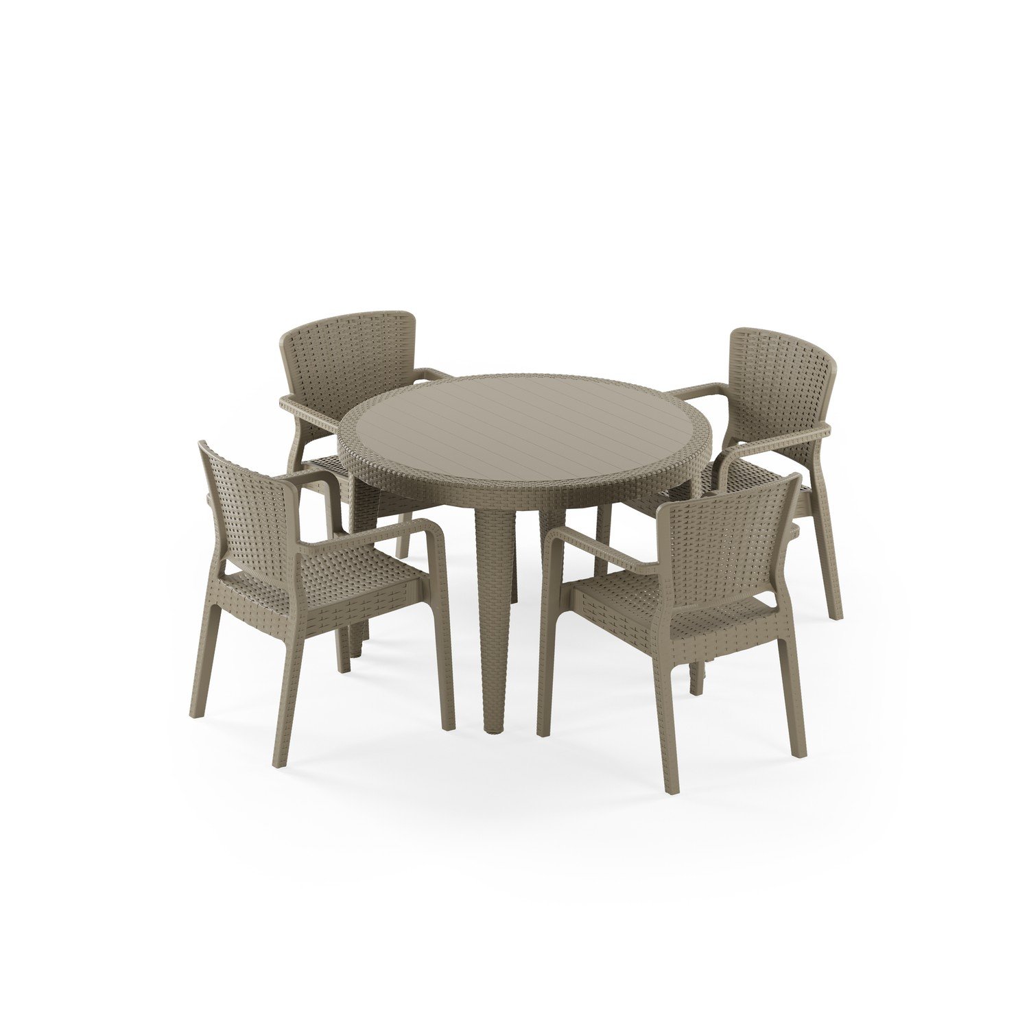 Osaka 110 ve Antares 4 Kişilik Rattan Masa Takımı