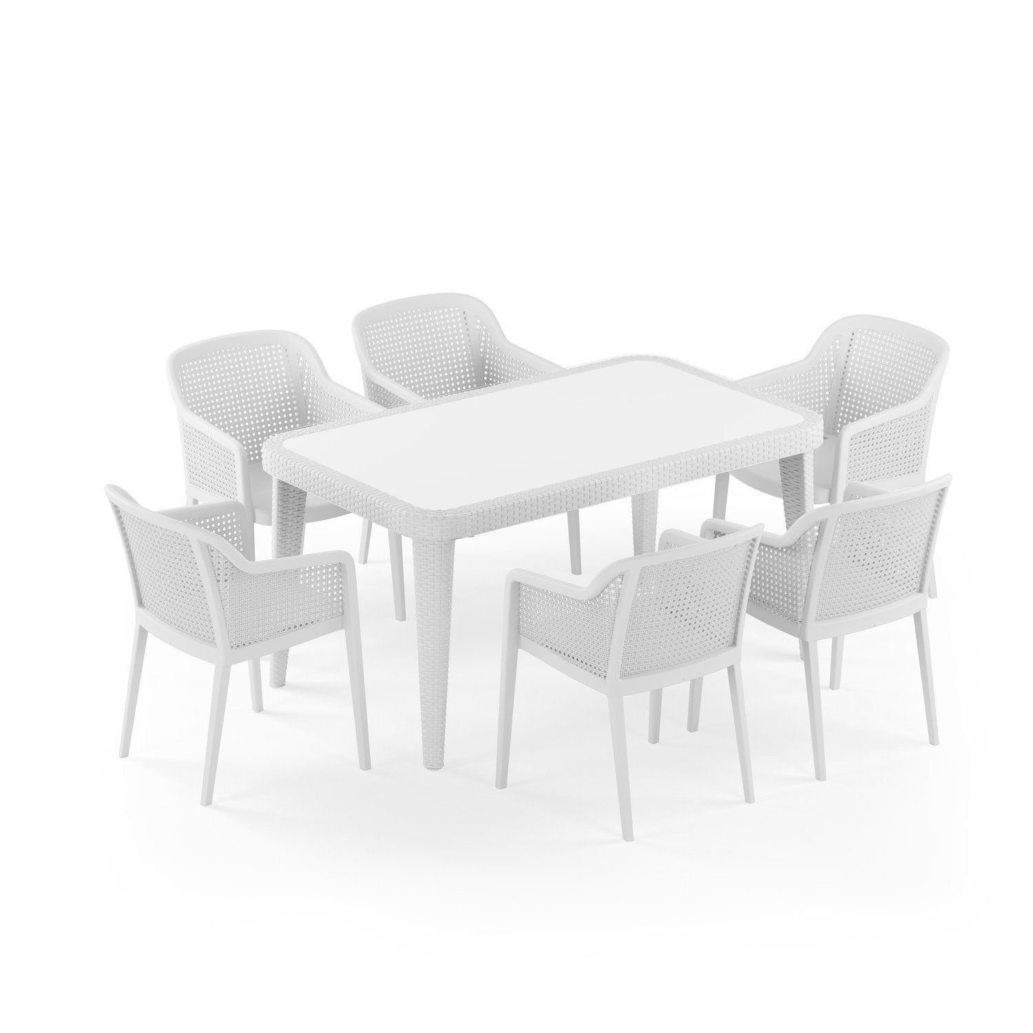 Osaka 90x150 Octa 6 Kişilik Masa Takımı